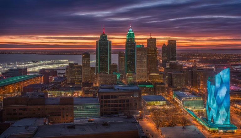 Big LED screen in Detroit