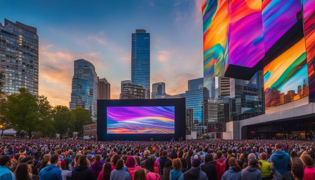 Big LED screen in Grand Rapids