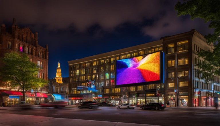 Big LED screen in La Crosse