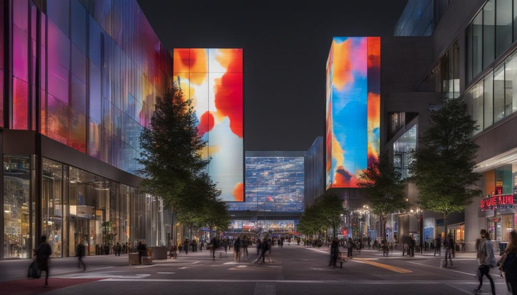 Big LED screen in Silver Spring