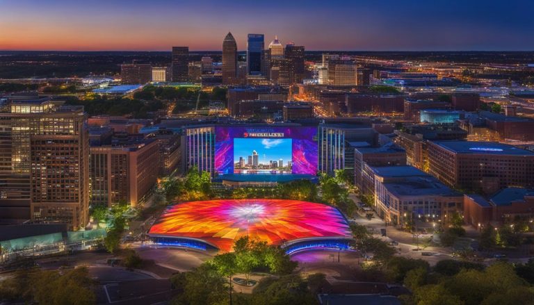 Big LED screen in St. Louis Park