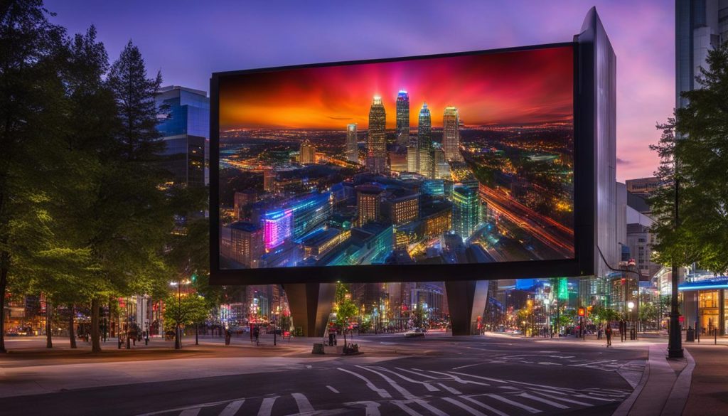 Big LED screen in Towson