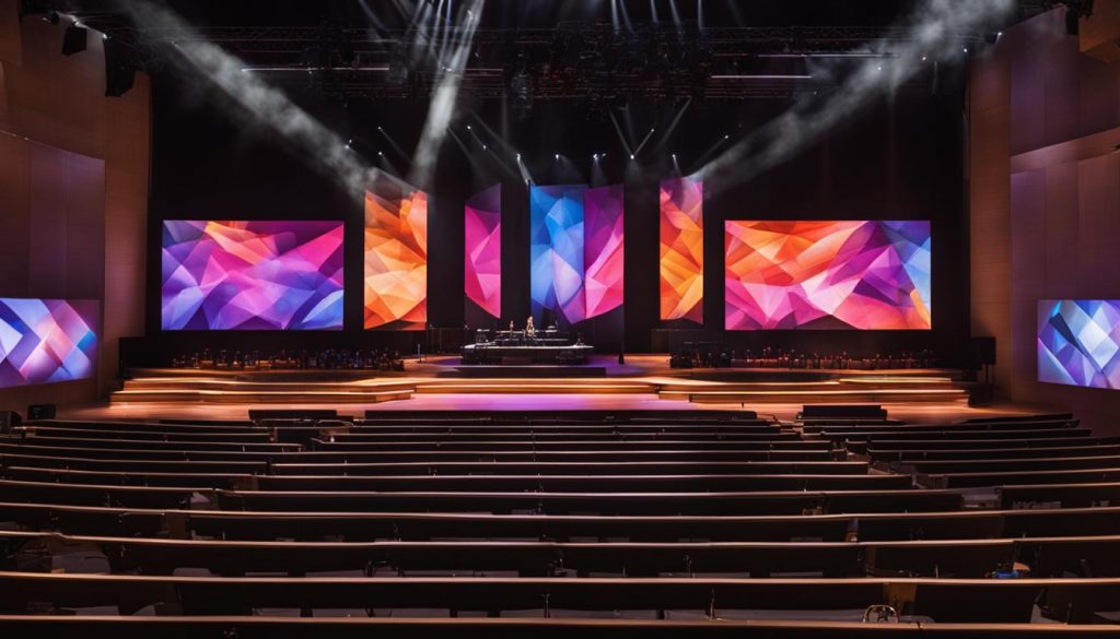 Church LED Wall Installation