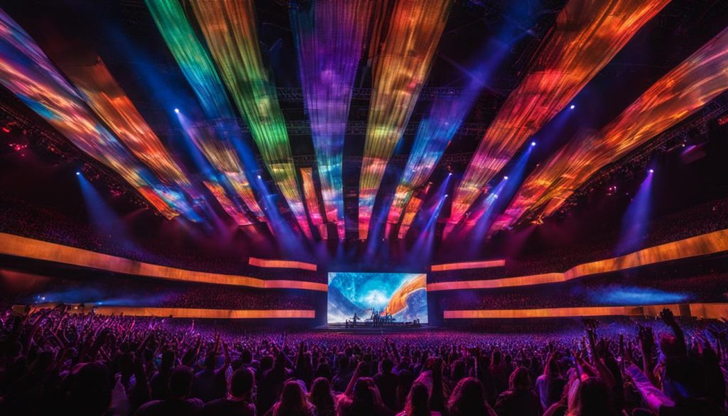 Concert video walls