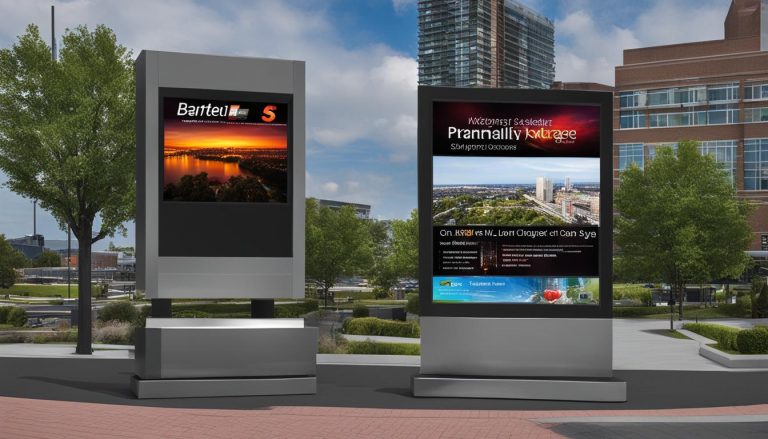 Digital signage in Bartlett