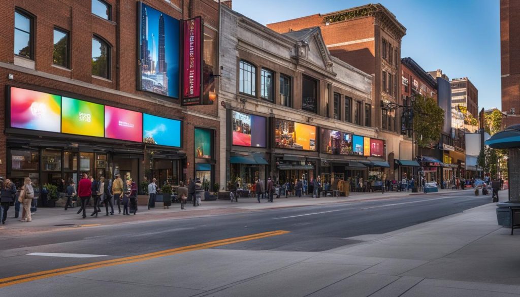 Digital signage in Bloomington