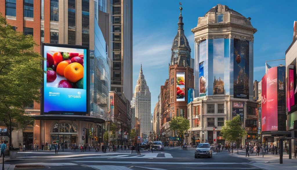 Digital signage in Filadelfia