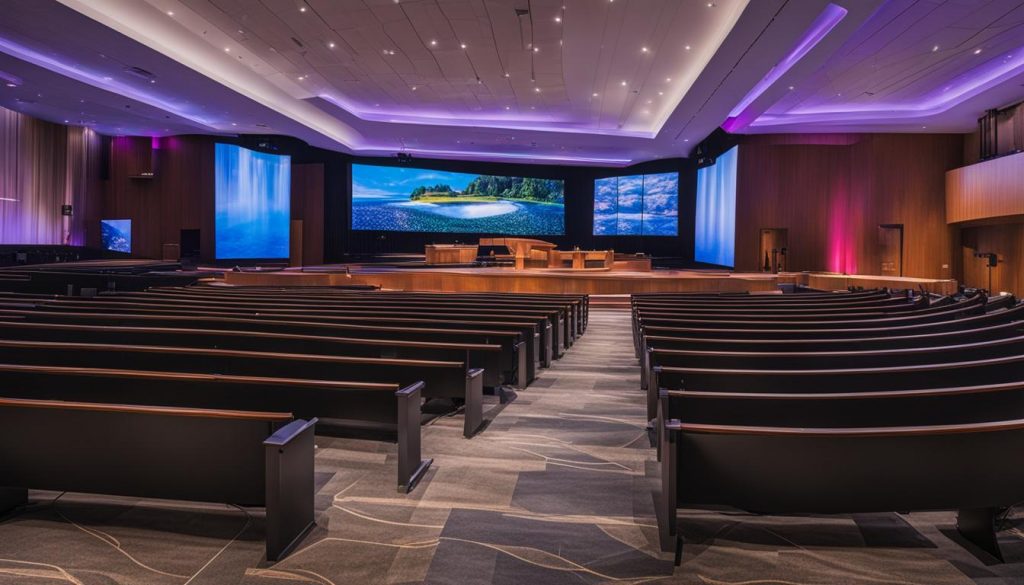 Elyria Church AV Equipment and LED Video Wall Installation