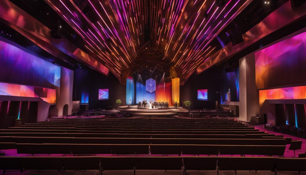 HD LED wall for church