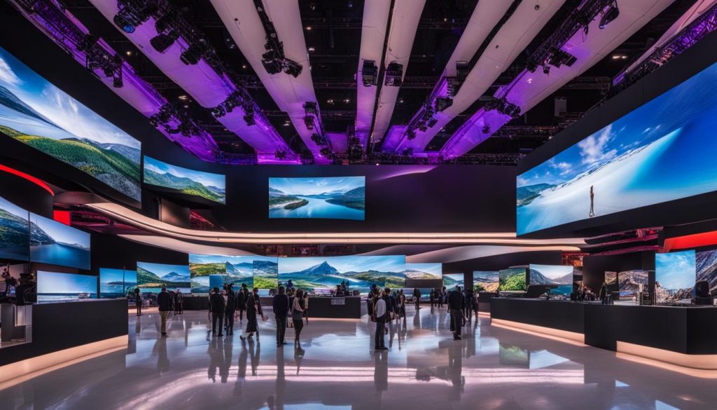 High-quality LED video wall in action