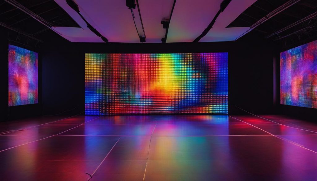 High-resolution LED screens for immersive experiences