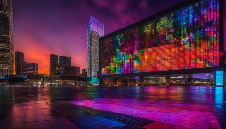 Indoor LED screen in Detroit