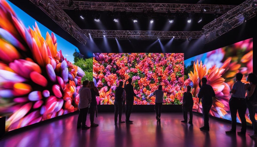 Indoor LED video walls