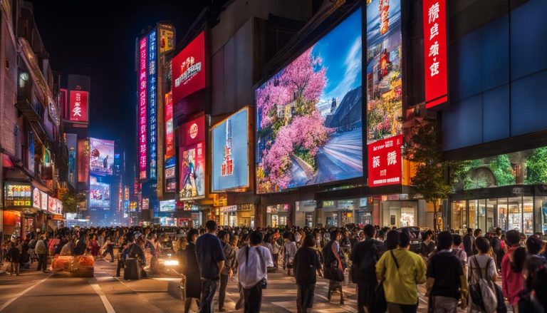 LED display in Canton