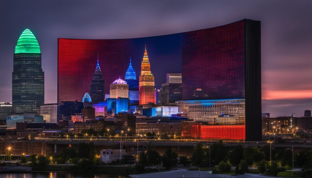 LED display in Cleveland