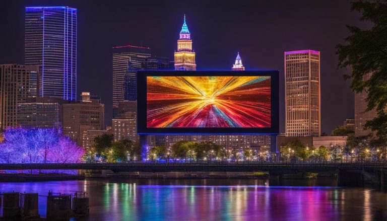 LED display in Cleveland