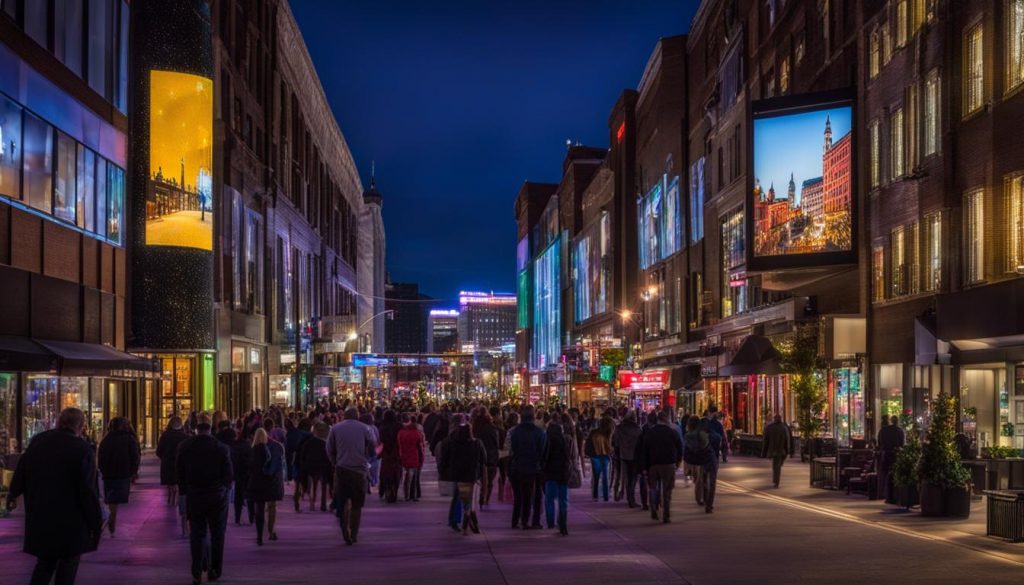 LED display in Lansing