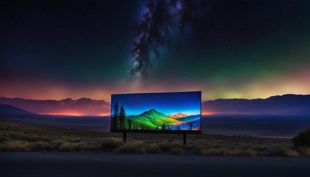 LED display in Wyoming