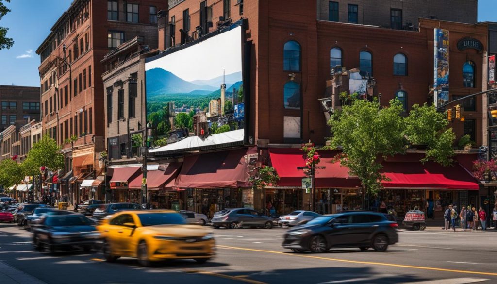 LED display installation