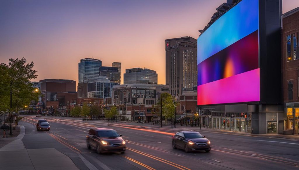 LED display installation Akron