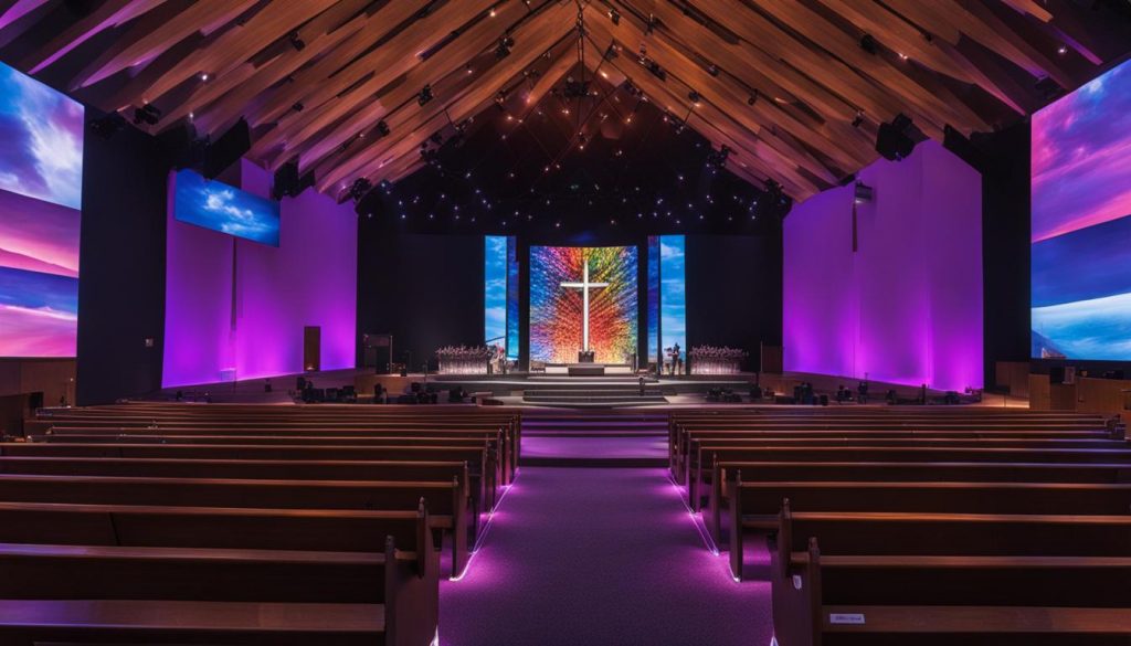 LED display solutions for churches