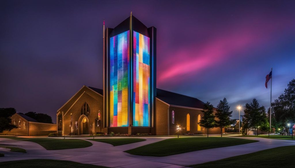 LED screen for church in Akron