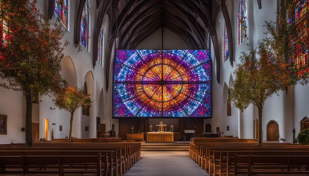 LED screen for church in Ann Arbor