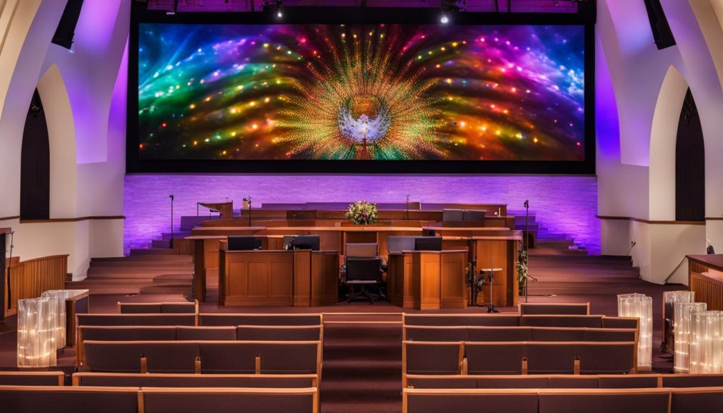 LED screen for church in Bartlett