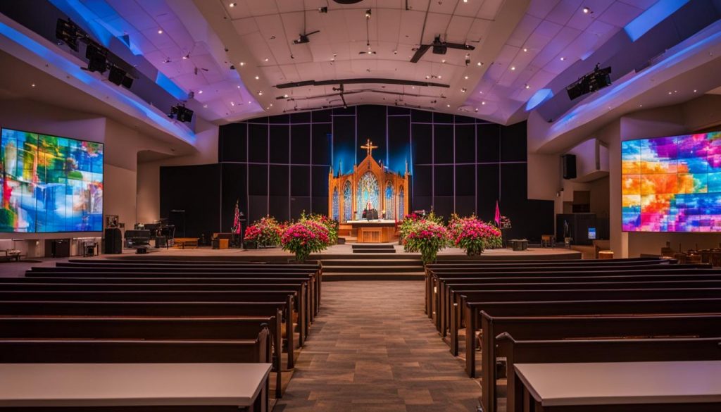 LED screen for church in Bethesda