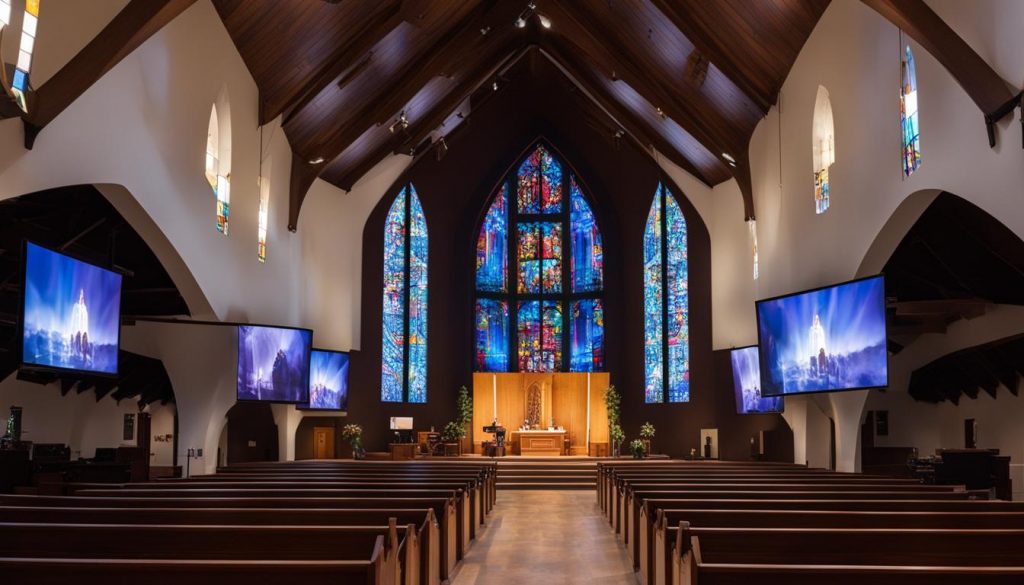 LED screen for church in Bloomington