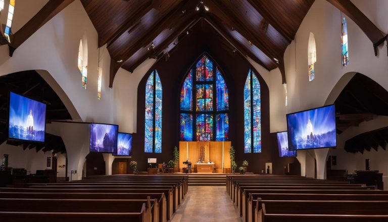 LED screen for church in Bloomington