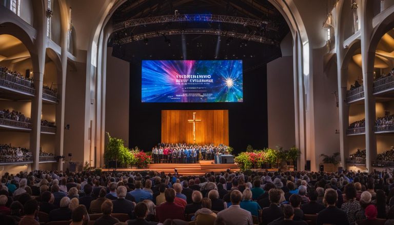 LED screen for church in Brookfield