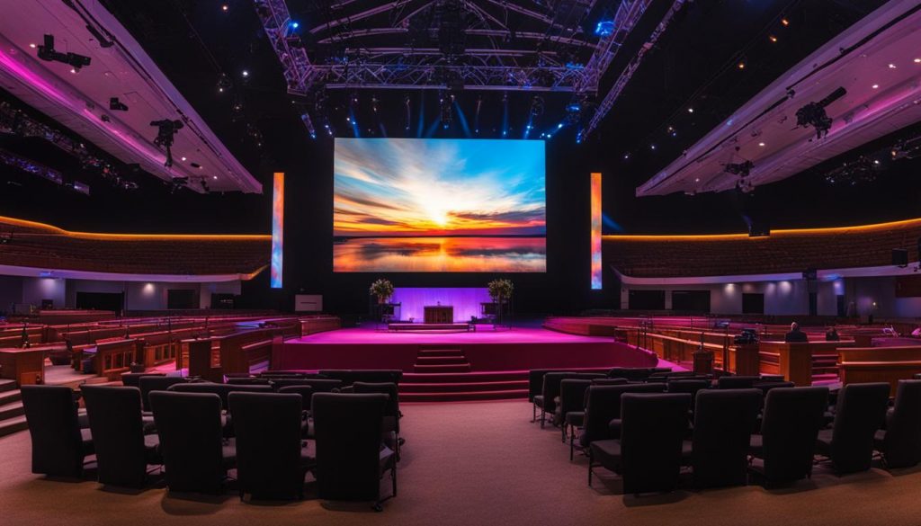 LED screen for church in Chattanooga