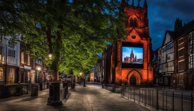 LED screen for church in Chester