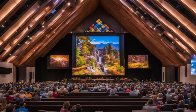 LED screen for church in Cleveland