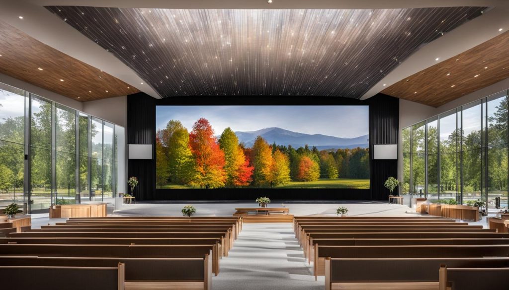 LED screen for church in Clinton Township