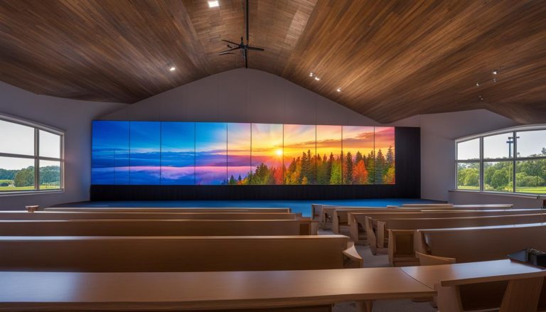 LED screen for church in Clinton Township