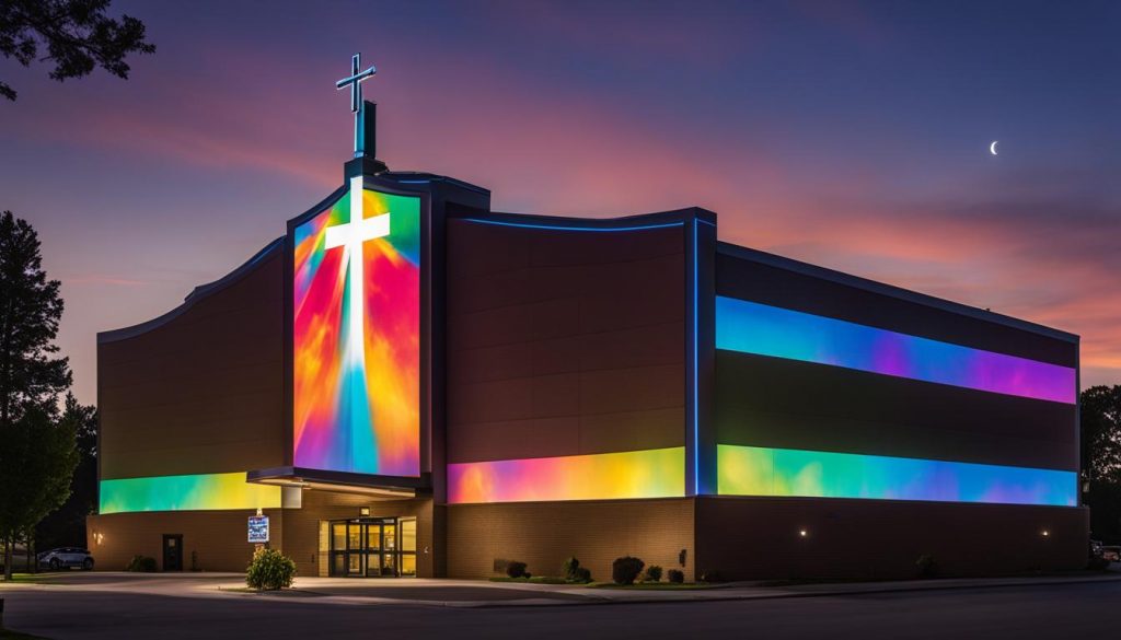 LED screen for church in Coon Rapids