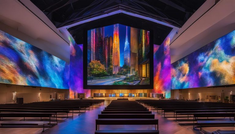 LED screen for church in Cuyahoga Falls