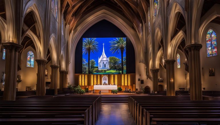 LED screen for church in Dayton