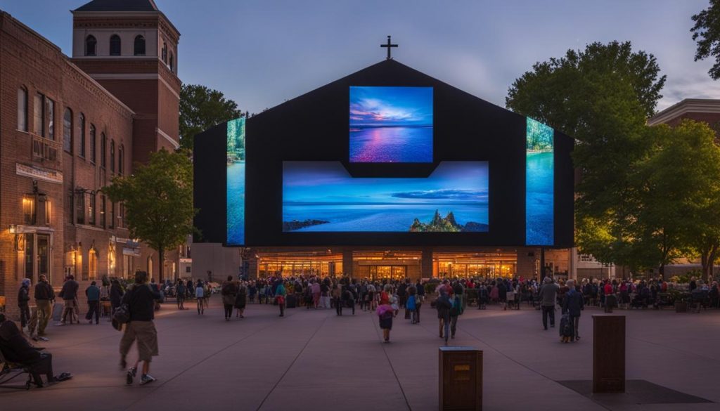 LED screen for church in Duluth