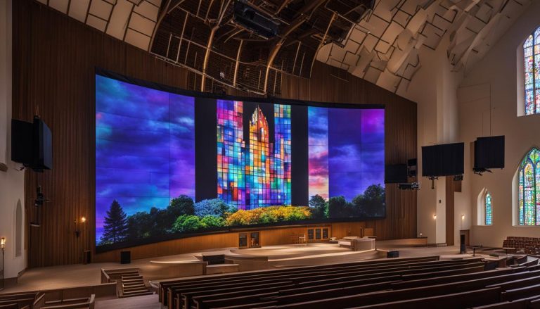 LED screen for church in Edina