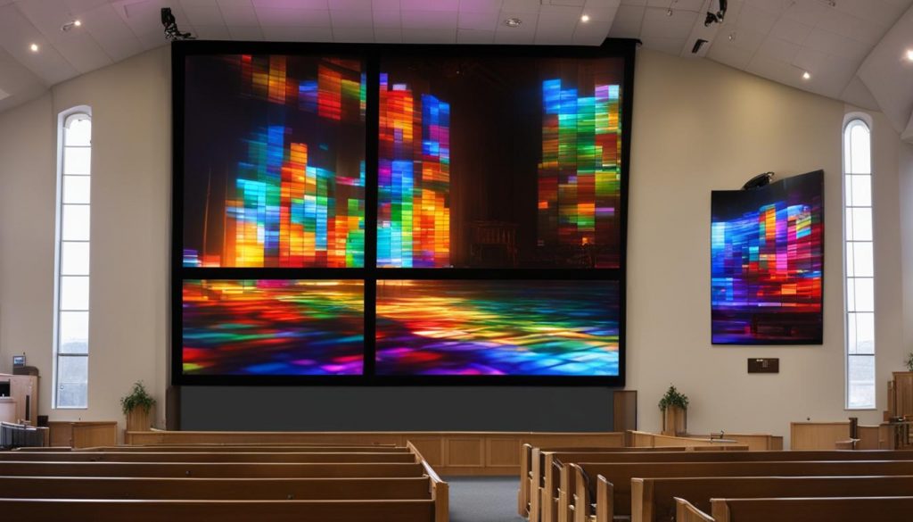 LED screen for church in Essex