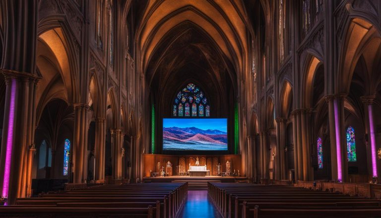 LED screen for church in Fond du Lac