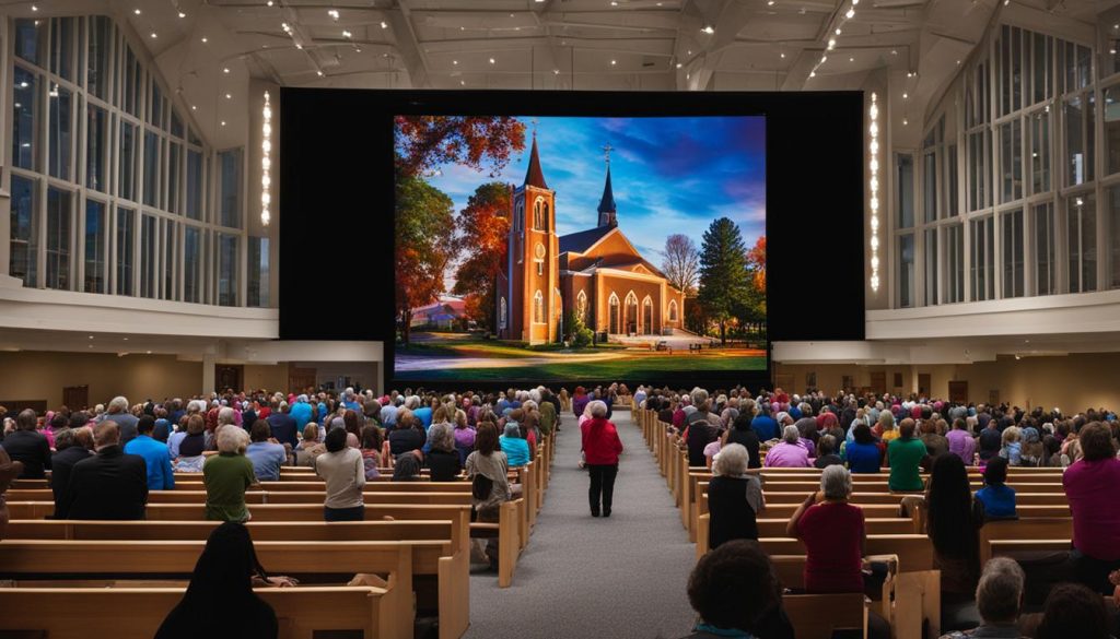 LED screen for church in Gaithersburg