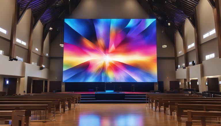 LED screen for church in Germantown