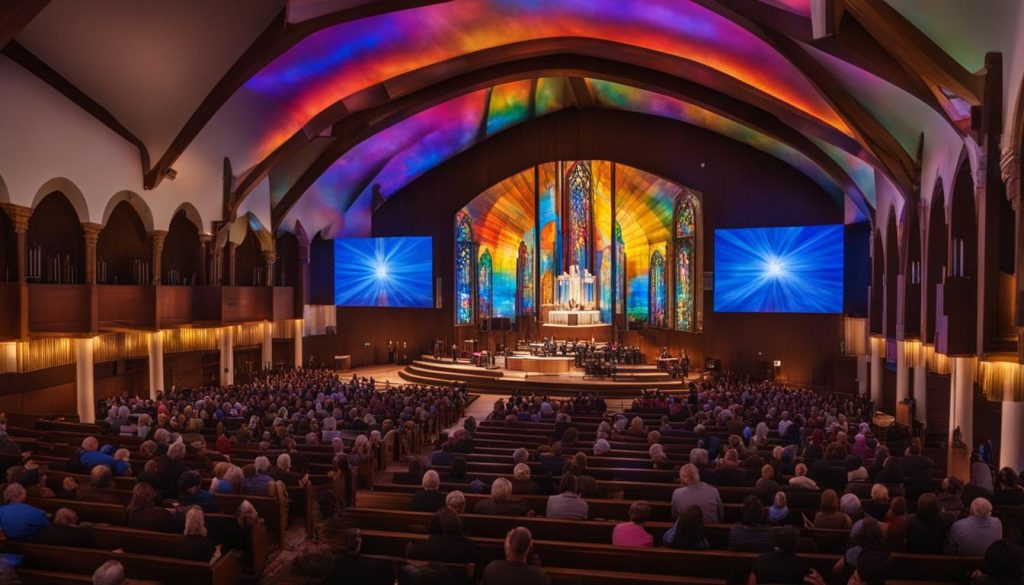 LED screen for church in Grand Rapids