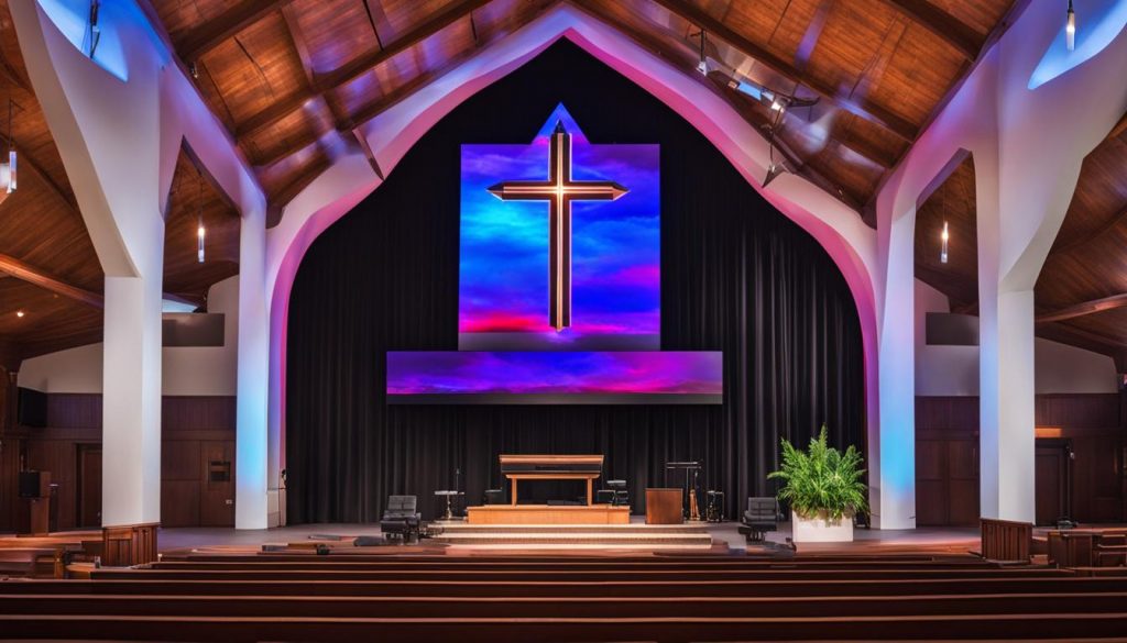 LED screen for church in Jackson