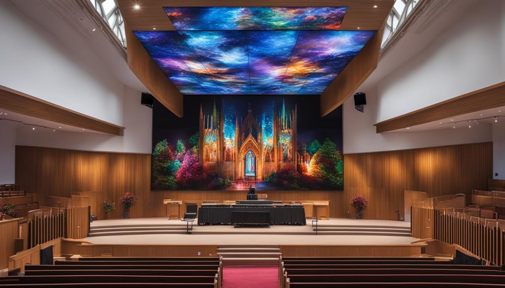 LED screen for church in Kettering