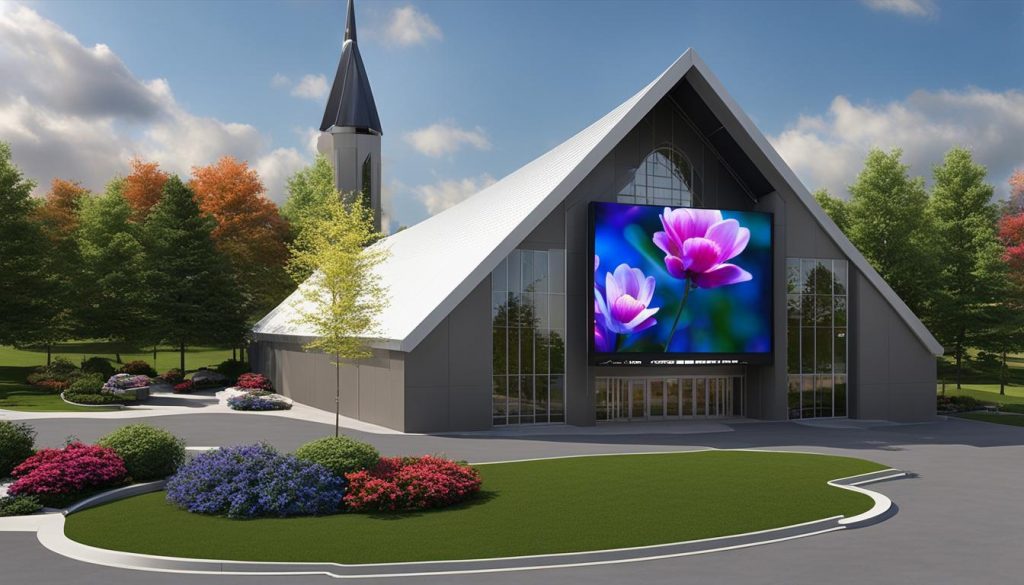 LED screen for church in Lakeville